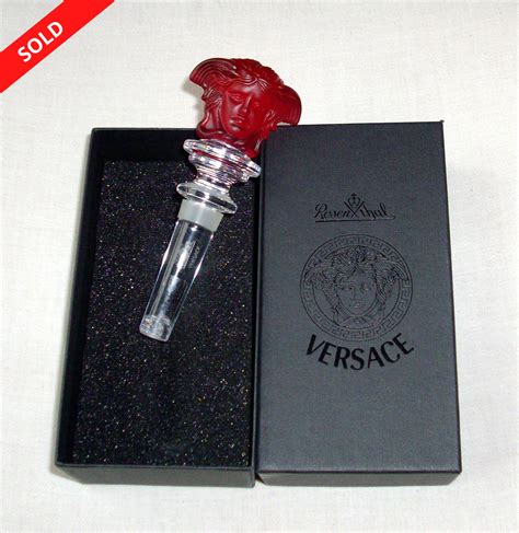 versace red bottle stopper|rosenthal Versace wine stopper.